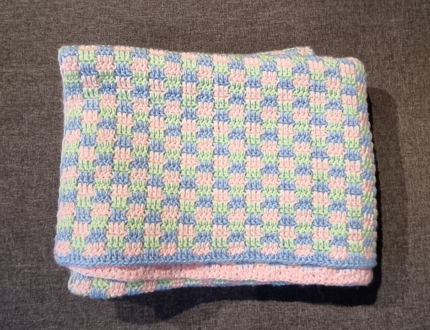 Babydekentje (groen / roze / blauw)