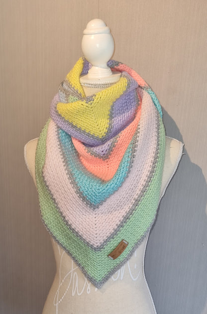 Omslagdoek Pastel Regenboog