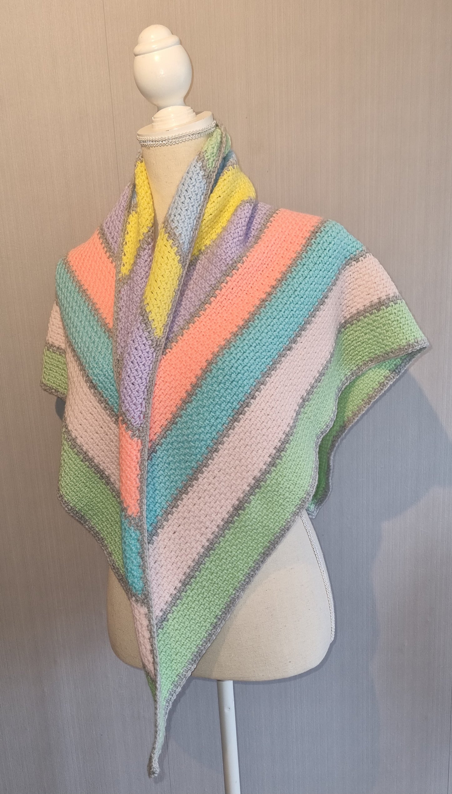 Omslagdoek Pastel Regenboog