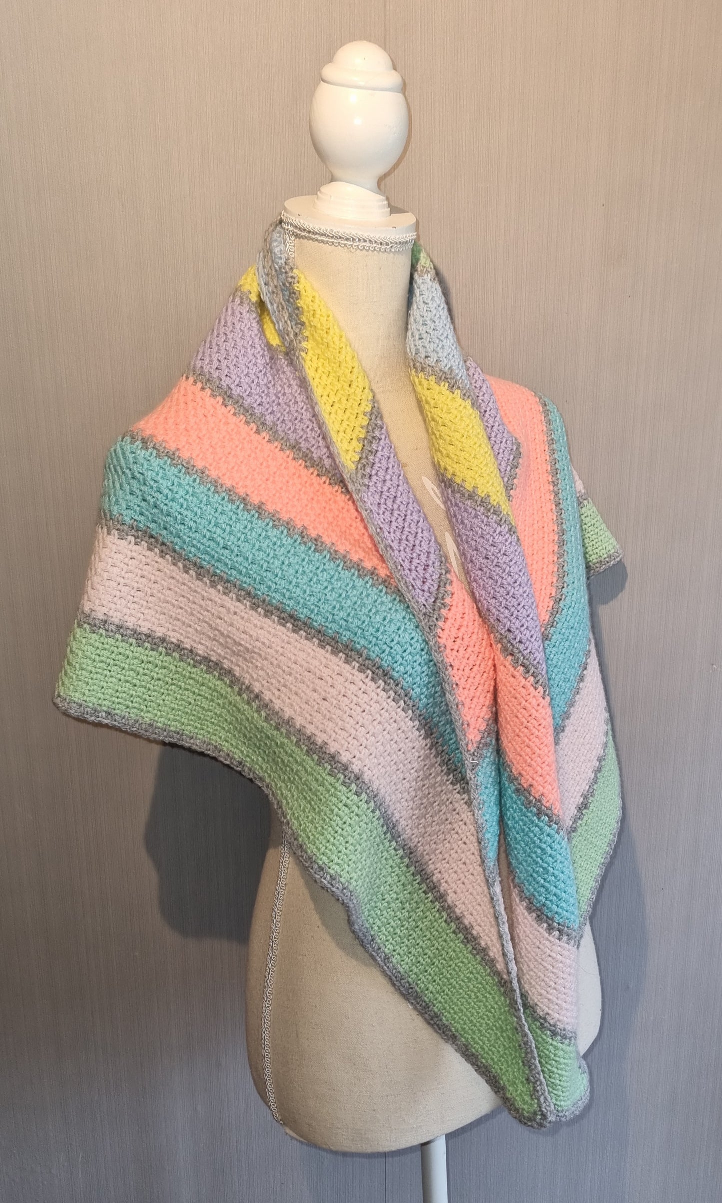 Omslagdoek Pastel Regenboog