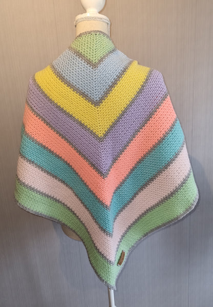 Omslagdoek Pastel Regenboog