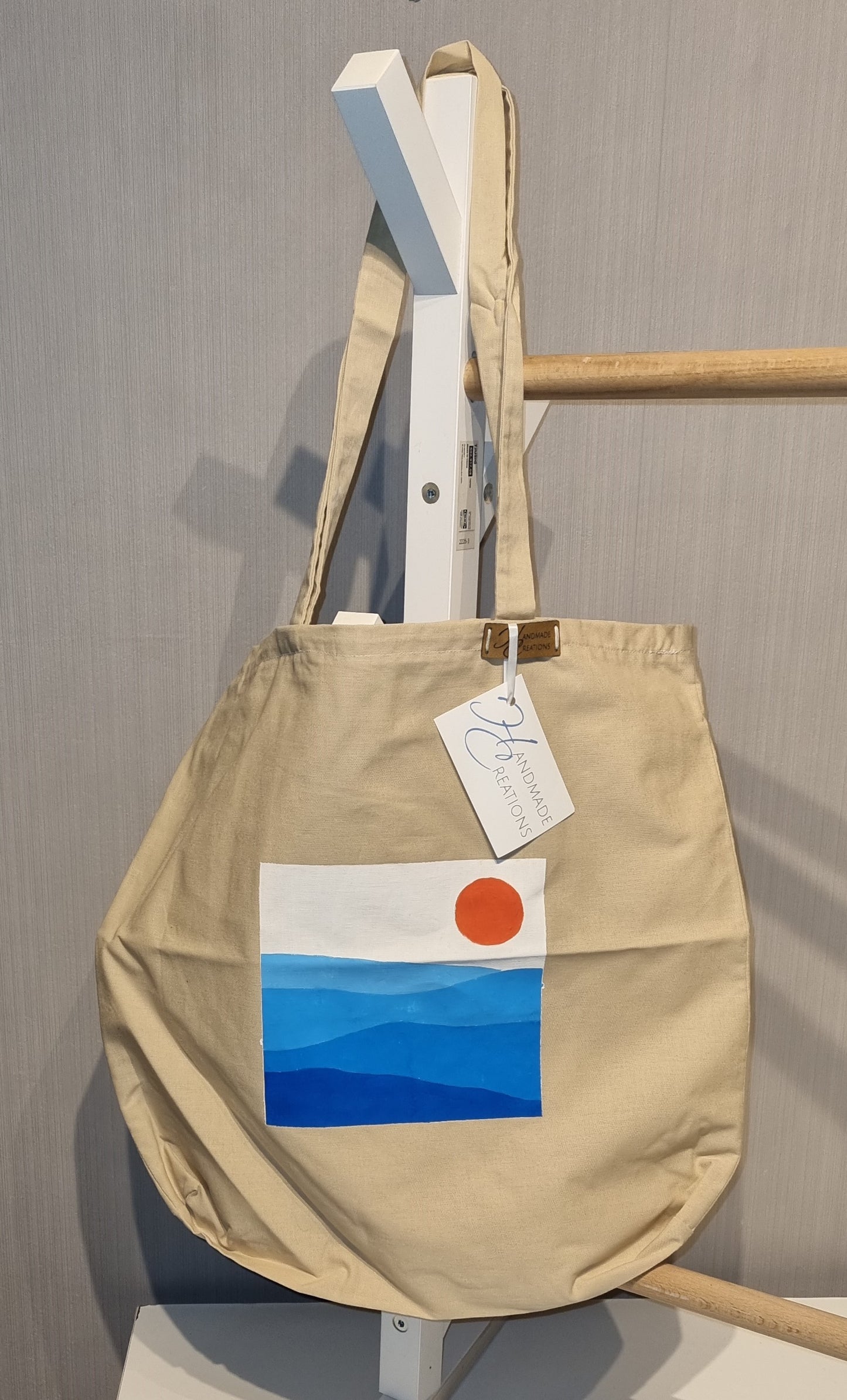 Handgeschilderde Tote-Bag